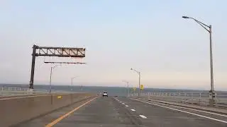 Heading On The Sandy Hook Bridge On NJ 36 In NJ