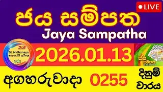 Jaya Sampatha Lottery Result Today 2026/01/13 DLB Live Draw 255 වාරය ජය සම්පත ලොතරැයි ජය අංක