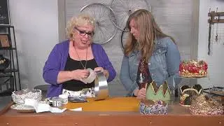 Make a crown with clay and gems on Beads, Baubles and Jewels with Gay Isber (2809-1)