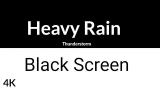 ​5 Hours Thunderstorm Sounds for Deep Sleep | Dark Screen | Relaxing Nature Sounds