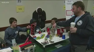 Middle school students share their visions of future cities at Boise State University