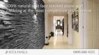 Rock Panels - Stacked Stone Wall Cladding - Split Face Stone Tiles - Natural Stone Wall Cladding