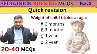 Part 2: Pediatrics important Nursing MCQ 2026