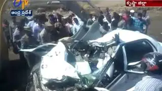 Speeding Water Tank Rams into a Car | Three Dead | Krishna District
