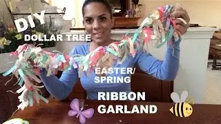 Dollar Tree Easter Garland-EZ Do-it-Yourself