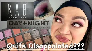 KAB Cosmetics Day And Night Eyeshadow Palette Makeup Tutorial | Boxycharm May 2021