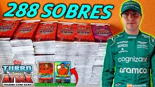 APERTURA de 288 SOBRES de F1 TURBO ATTAX 2023 !!! SALEN NUMERADAS Y FIRMAS !!