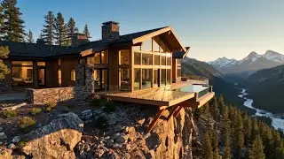 Alone in the Mountains – Building a House by Hand | Relaxing ASMR