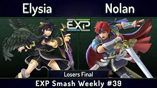 EXP # 39 | Elysia (Dark Pit) vs Nolan (Roy) | Losers Final | SSBU Ultimate Tournament
