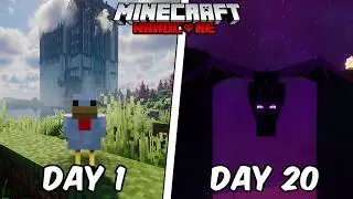 Minecraft Hardcore, But I Become a New Mob Every Day!
