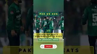Pakistan Defeat Australia in 1st T20 | Strong Start to the Series