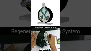 Regenerative Braking System: CAD to Reality | Converting Kinetic Energy to Electricity #reels #viral