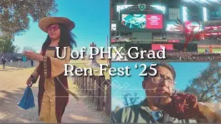 Weekend in Phoenix, AZ | University of Phoenix Graduation, and Ren-Fest 2025 | Navajo Family Vlog