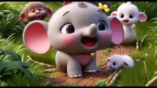 கூடி விளையாடும் குட்டீஸ் &ndash; Cute Animal Mix &ndash; Kids Animation Song #kidssong #tamilkidssong #pixarstyl
