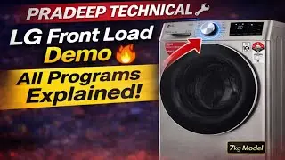 LG New model Front Load washing machine Complete Demo Installation|Unpacking