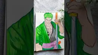 zoro #trending #anime #anime #drawing #animeeart #art #nezukofanart #naruto #nezukochan #animestyle