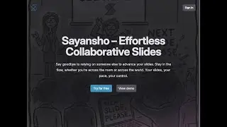 Stop saying &ldquo;next slide please&rdquo; &mdash; control your slides remotely (Sayansho demo)