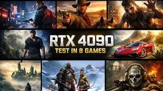 RTX 4090 Gameplay | Test in 8 Games | i9-10850K or r7-5800x3d