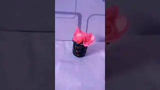 ₹5 Fevicol box craft #diyflowervase #diy #plasticboxcraft #ytshorts #youtubeshorts #shortsviral
