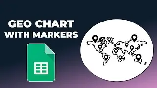 How to use geo chart with markers in google sheets