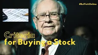Warren Buffett's Criteria for Selecting a Stock