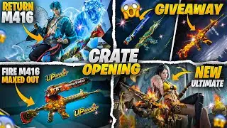  Fire M416 Crate Opening + Maxed Out | Ultimate Crate Opening | M416 Giveaway | PUBGM 