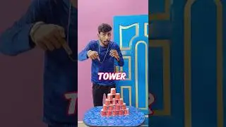 paper cup দিয়ে কে সবচেয়ে কম Time এর মধ্যে Tower বানাতে পারবে ❓