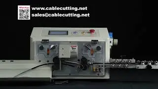 Automatic Touch Screen 4 Wheel Drive Sheath Cable Stripping and Cutting Machine HT2-S