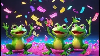 Five Dancing Frogs Count by Twos | Counting Song for Kids | Nursery Rhymes and Baby Songs