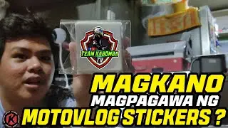 MAGKANO MAGPAGAWA NG MOTOVLOG STICKERS ? | Kenzee Sticker Printing Services