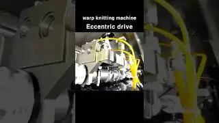Crank drive eccentric drive action of warp knitting machine #Warp knitting SangDon Choi #트리코트 #경편기