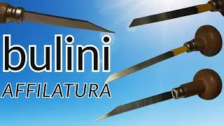 Affilatura Iniziale del Bulino da Incastonatore. Tecnica Professionale Passo-Passo. Preparazione.