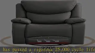COOSLEEP Large Power Recliner Swivel Glider with USB and Type-C Charging Ports, Upholstered Breatha