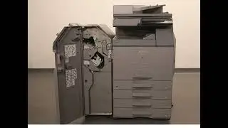 How to install finisher on a Sharp BP copier.
