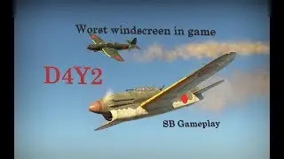 D4Y2 SB Gameplay // Worst windscreen in War Thunder // Bomber hunting with 7.7mm