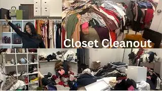 Extreme Closet Clean Out | 2025 Aesthetic Refresh | Organize & Declutter *satisfying*