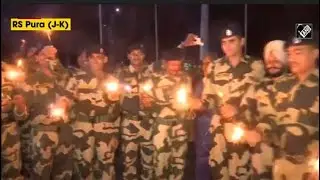 Border Security Forces, Locals Celebrate Diwali In J&K's RS Pura