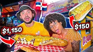 PROBANDO UN HOT DOG DOMINICANO de $1,150 vs $150🌭¿Cual es la diferencia?