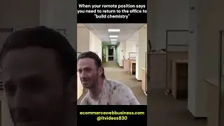 When your remote position says you need to return to the office to "build chemistry" #itmemes #funny