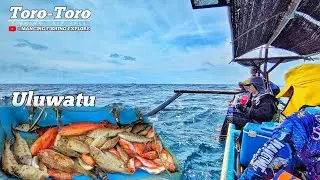 MANJOSS!! KESERUAN MANCING DI SPOT ULUWATU, PANEN IKAN JANGKI MONCONG DAN KERAPU!?