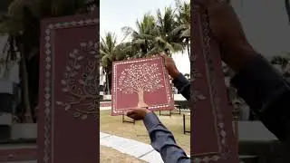 Art With Natural Soil &hearts;️ Mud Mirror Work | Lippan art