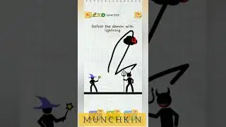 DRAW 2 SAVE Level 223 Defeat the demon with lightning. ⚡