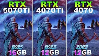 RTX 5070 Ti vs RTX 4070 Ti vs RTX 4070 : 10 Game FPS Comparison