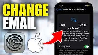 How To Change Primary Email on Apple Account (iPhone)