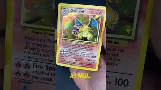 Cleaning A BASE SET CHARIZARD?!?
