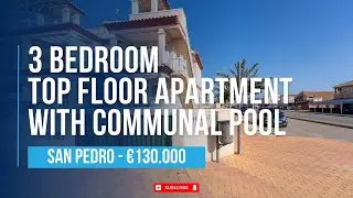 3 BEDROOM TO APARTMENT WITH POOL FOR SALE IN SAN PEDRO DEL PINATAR - &euro;130.000