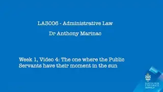 Admin Law 2024, Week 1 Video 4: Administrative Decision Making