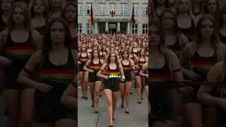Germany Women Soldires #women #womensoldiers #parade #military #army #armylover #ai #germany