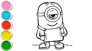 MINION Drawing, Painting & Coloring For Kids and Toddlers_ Child Art