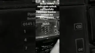 skoda bolero radio code unlock successfully anyways Soution contact me 9924986000